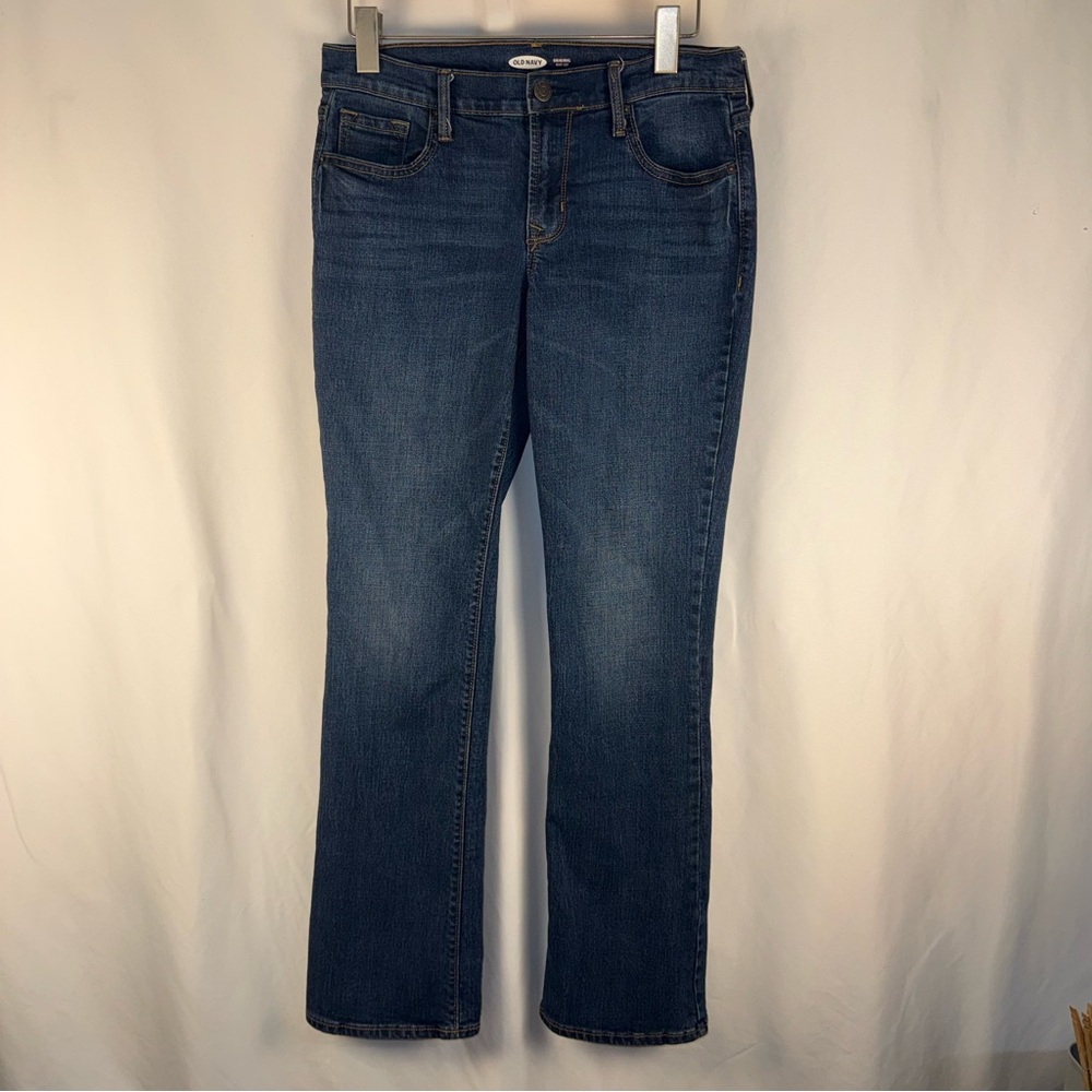 Old Navy Dark Blue Straight Leg Jeans